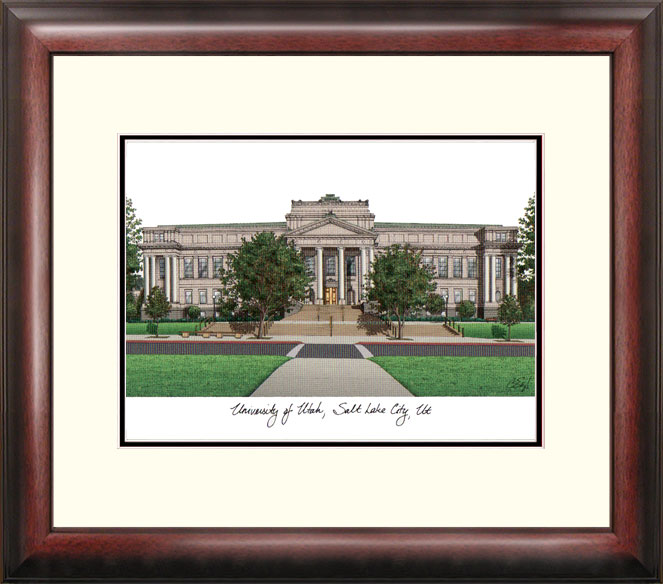 UT995R University of Utah Alma Mater Framed Lithograph
