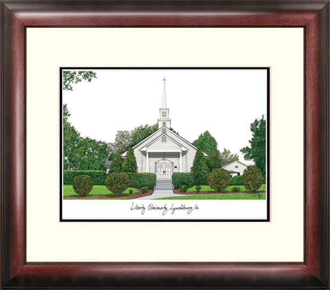 VA989R Liberty University Alumnus Framed Lithograph