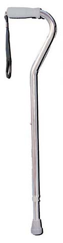 Picture of Deluxe Adjustable Cane Offset with Wrist Strap-Silver - 1626