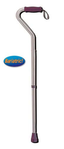 Picture of Bariatric H / D Offset Cane Alum Adjusts from 37 - 46 (Tall) - 1608C
