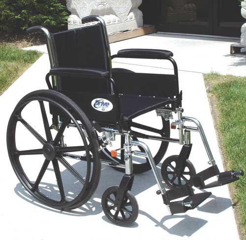 Picture of K3 Wheelchair Ltwt 16 with DDA & S / A Footrests - K316DDA-SF