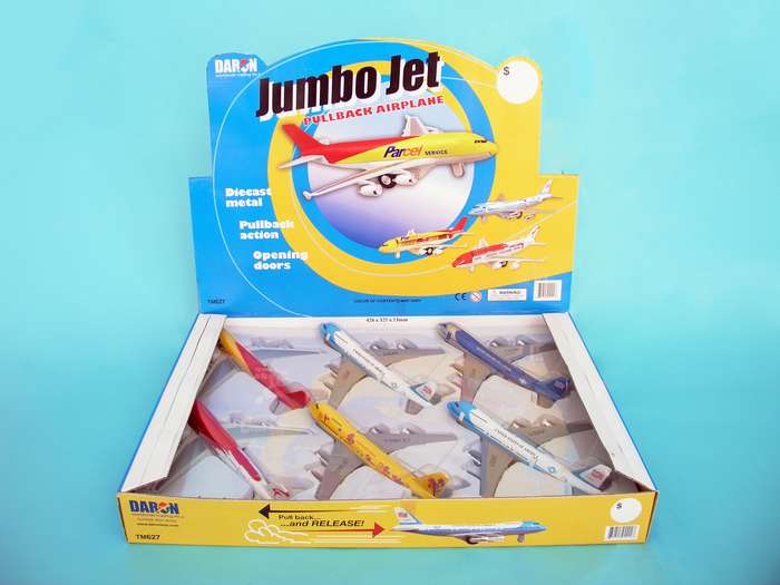Picture of Daron TM627 Jumbo Jet Pullback Toy - 6 Piece Assortment