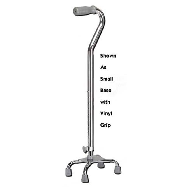 Quad Cane Large Base Silver With Vinyl Grip 1606 Ebay