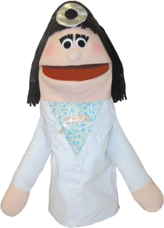 Picture of Get Ready 434H doctor puppet- female- Hispanic- 18 inch
