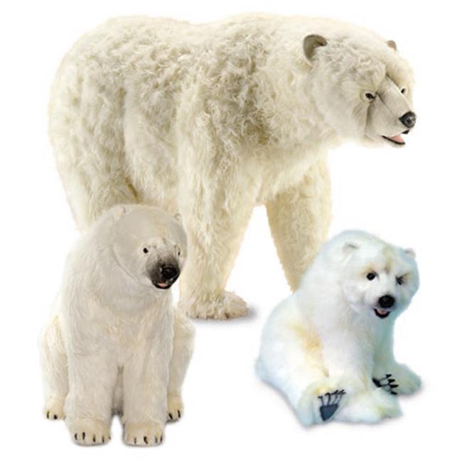 Hansa Toys 3639 Life Size Walking Polar Bear Stuffed Animal