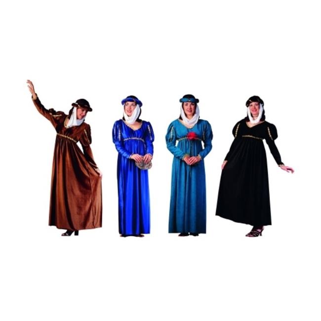 RG Costumes 81227-V Renaissance Queen Costume - Purple Suede - Size Adult Sta...