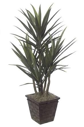 PF-61470 - 50 Inch Plastic Yucca - Two-Tone Green