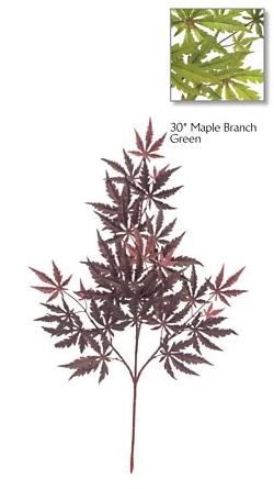 Picture of Autograph Foliages PR-50511 - 30 Inch Fire Retardant Maple Branch - Green-Red - Dozen
