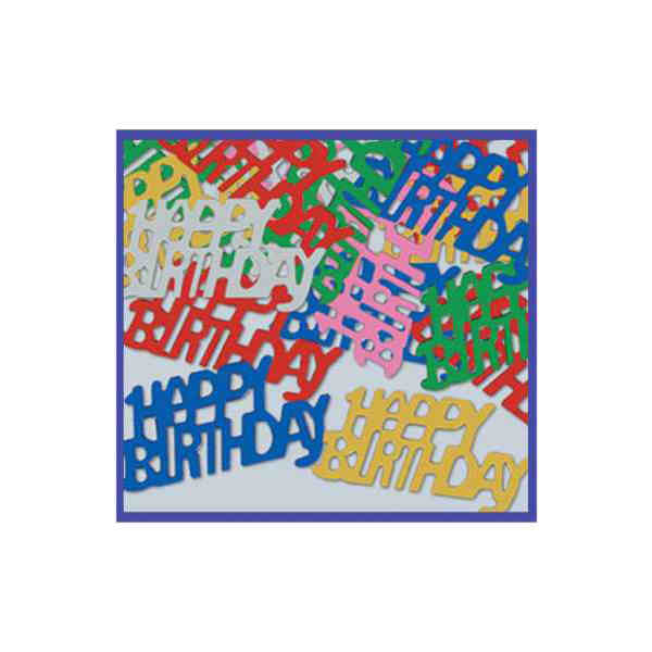 Picture of Beistle - 50644 - Happy Birthday - Fanci-Fetti- Pack of 12