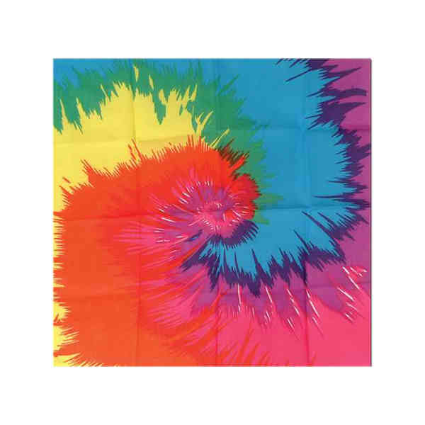 Picture of Beistle - 60761 - Funky Tie-Dyed Bandana- Pack of 12