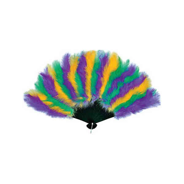 Picture of DDI 682023 Mardi Gras Feather Fan Case of 12