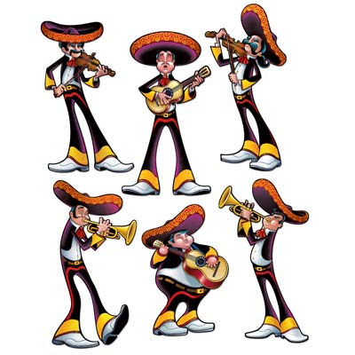 Fiesta Cutouts- Pack of 12
