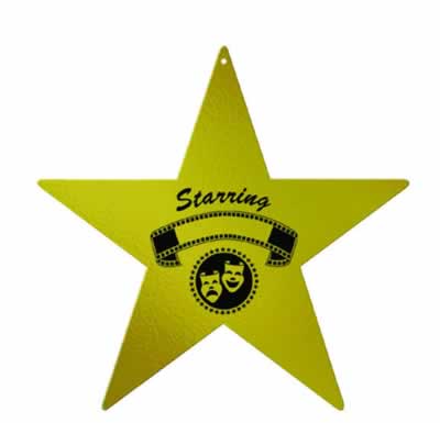 Picture of Beistle - 50096 - Foil Awards Night Star - Pack of 24