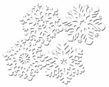 Picture of Beistle - 22934 - Pkgd Die-Cut Snowflakes- Pack of 12