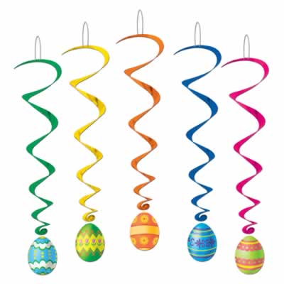 Picture of Beistle - 40050 - Easter Egg Whirls - Pack of 6