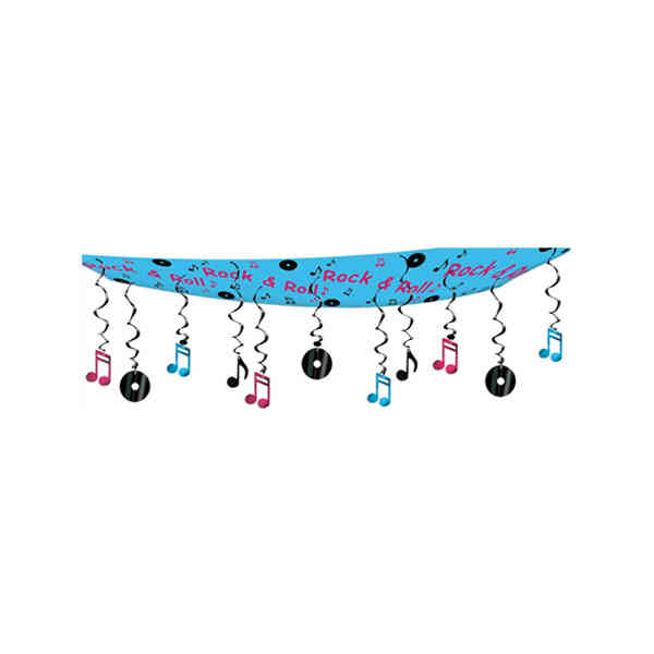 Picture of Beistle - 50263 - Rock And Roll Ceiling Decor - Pack of 6