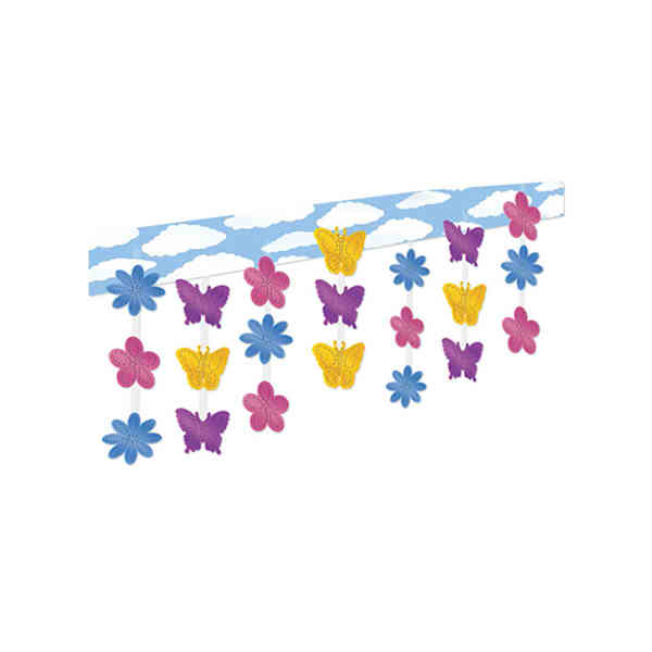 Picture of Beistle - 50332 - Butterfly And Flower Ceiling Decor - Pack of 6