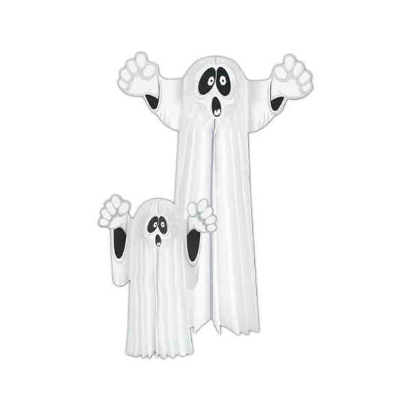 Beistle - 01841 - Tissue Hanging Ghost- Pack of 12