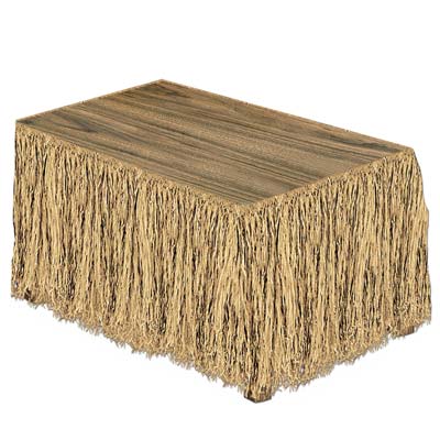 Picture of Beistle - 50453 - Raffia Table Skirting - Pack of 6