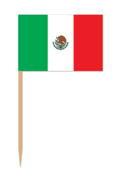 Picture of Beistle - 60112 - Mexican Flag Picks- Pack of 12
