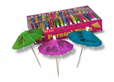Picture of Beistle - 60116 - Boxed Party Parasol Picks - Pack of 24