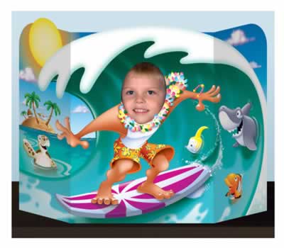 Picture of Beistle - 57998 - Surfer Dude Photo Prop - Pack of 6