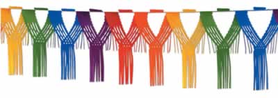 Picture of Beistle - 55523-RB - Drop Fringe Garland- Pack of 12