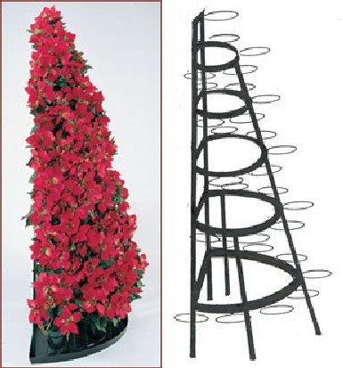 Picture of Creative Displays 104 - 5 Foot Half Round Tree Rack - includes 25 6in. rings