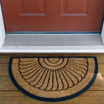 Picture of Notrax C04S2439CR - Crescent Cocoa Mat - 24 x 39 Inches - Coir-Rubber Mat