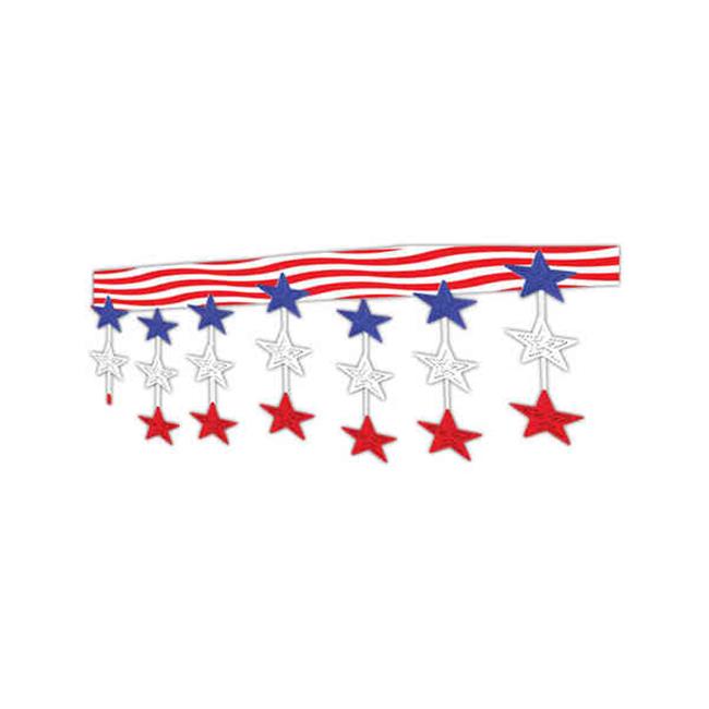 Beistle - 50331 - Stars And Stripes Ceiling Decor - Pack of 6