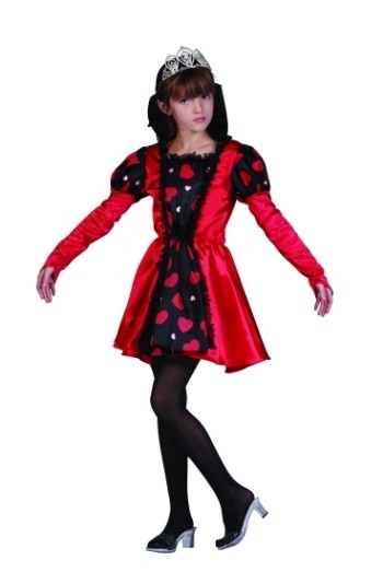 Picture of RG Costumes 91343-M Queen Of Hearts Red Costume - Size Child Medium 8-10