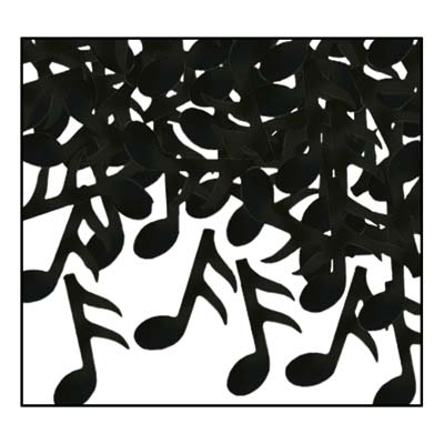 Picture of Beistle - 50637-BK - Fanci-Fetti Musical Notes- Pack of 12