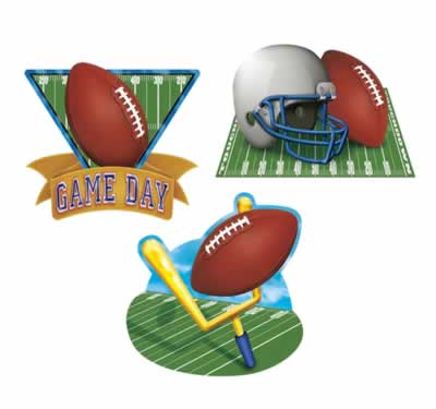 Picture of Beistle - 50043 - Game Day Football Cutouts- Pack of 12
