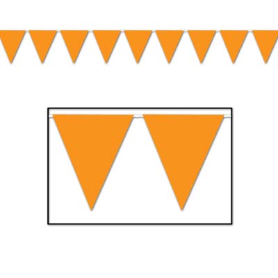 Picture of Beistle - 50708-O - Indoor-Outdoor Pennant Banner- Pack of 12
