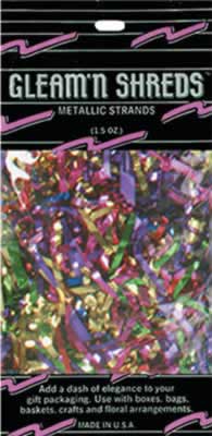 Picture of Beistle - 50601-MC - Gleam N Shreds Metallic Strands- Pack of 12