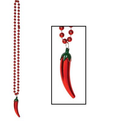 Picture of Beistle - 50918 - Beads with Chili Pepper Medallion- Pack of 12