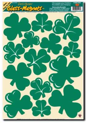 Picture of Beistle - 33127 - Shamrock Clings- Pack of 12