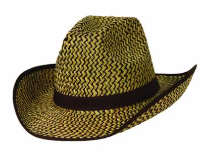 Picture of Beistle - 50167 - 2-Tone Western Hat with Brown Trim and Band - Pack of 60