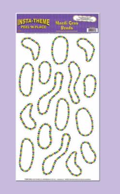 Picture of Beistle - 55728 - Mardi Gras Beads Peel N Place- Pack of 12
