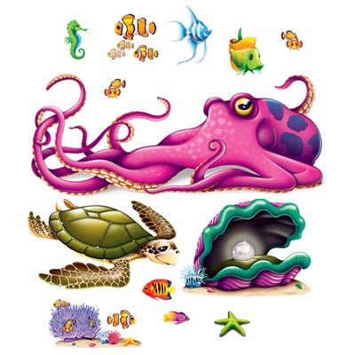 Picture of Beistle - 52075 - Sea Creature Props- Pack of 12