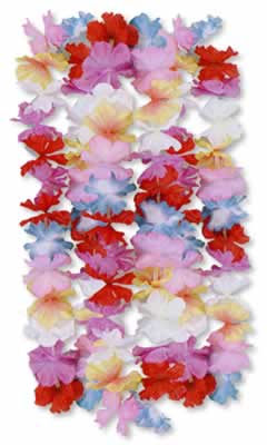 Picture of Beistle - 50402 - Silk N Petals Parti-Color Lei- Pack of 12