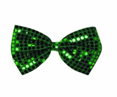 Picture of Beistle - 30702 - Green Glitz N Gleam Bow Tie- Pack of 12