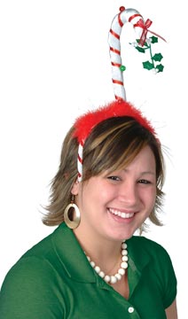 Picture of Beistle - 20722 - Mistletoe Candy Cane Bopper- Pack of 12