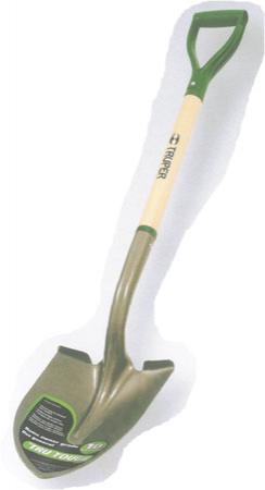 Tru-Tough 41 in. Steel Round Digging Shovel Wood Handle