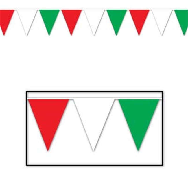 Beistle - 50707 - Indoor-Outdoor Pennant Banner- Pack of 12