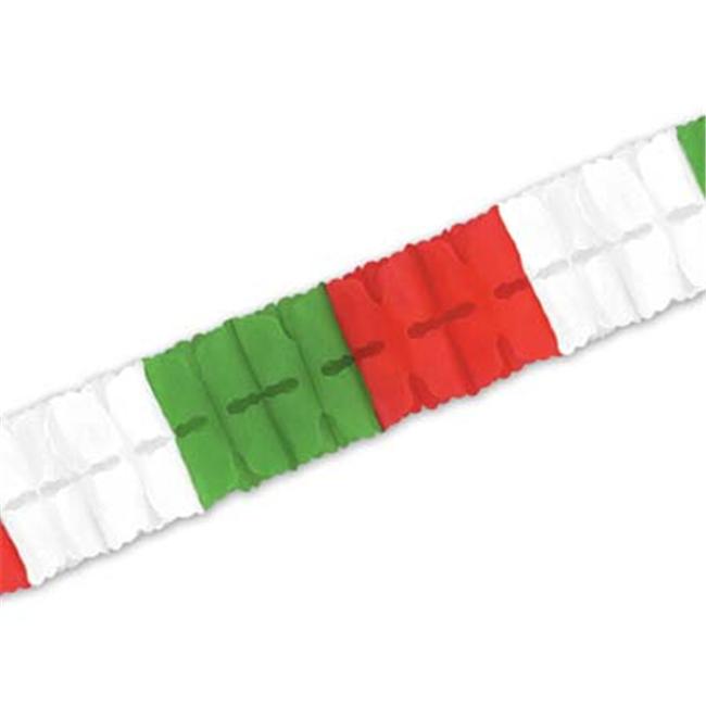 Beistle - 55628-RWG - Pkgd Leaf Garland- Pack of 12