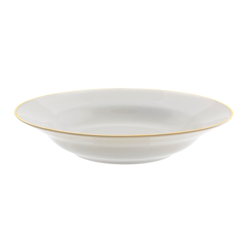 Ten Strawberry Street Gold Line - 9 Inch Rim Soup Dish - Set Of 6