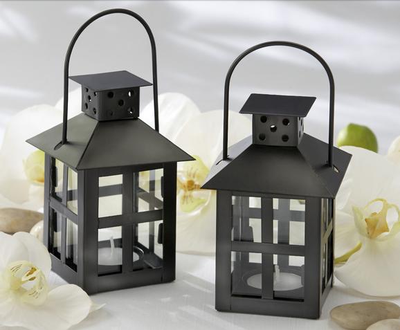 Picture of Kate Aspen 14048BK Luminous Black Mini-Lantern Tea Light Holder