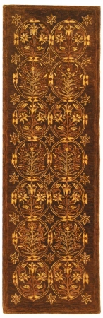 Picture of Safavieh TJM102A-28 Taj Mahal Runner Rug- Olive 2 -6 Inch X 8 