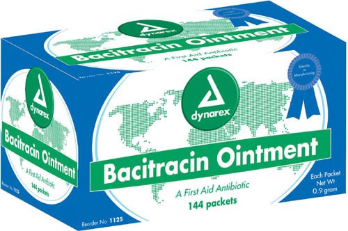 Picture of Bacitracin Ointment - Box of 144 9 gm Foil Pack - D1125